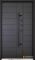 Двері з фанери модель Palermo (Колір RAL 9005 + вулична Чорна шагрень) комплектація COTTAGE 1200 Двері з фанери модель Palermo (Колір RAL 9005 + вулична Чорна шагрень) комплектація COTTAGE 1200